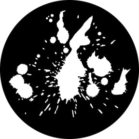 76608 Paint Splats - Rosco Standard Steel Gobo