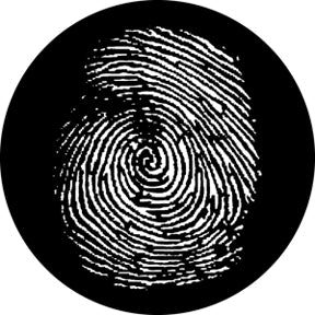 76614 Fingerprint - Rosco Standard Steel Gobo