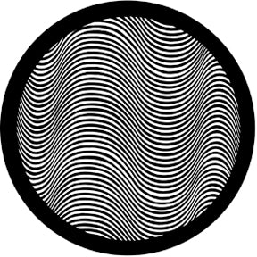 77113 Undulation - Rosco Standard Steel Gobo