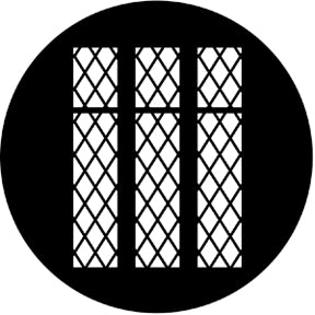 77124 Lattice  Rosco Stainless Steel Gobo