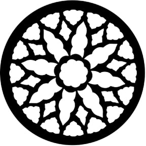 77145 Rose Window 2 - Rosco Standard Steel Gobo