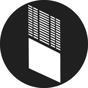 G772 Office Window 9 - Rosco GAM Standard Steel Gobo