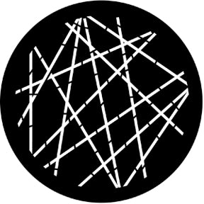 77217 Pick Up Sticks Reversed - Rosco Standard Steel Gobo