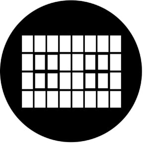 77279 Industrial Window - Rosco Standard Steel Gobo