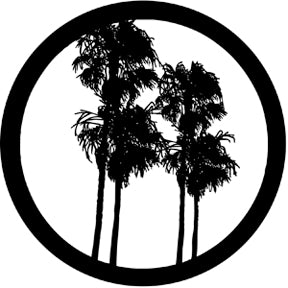 77283 Double Palm - Rosco Standard Steel Gobo