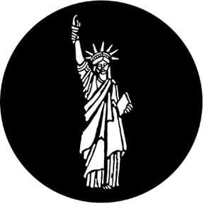 77307 Statue Of Liberty - Rosco Standard Steel Gobo