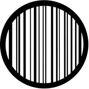 77423 Stripes - Rosco Standard Steel Gobo