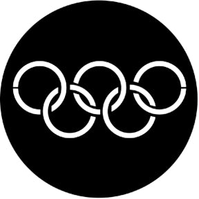 77437 Olympic Rings - Rosco Standard Steel Gobo