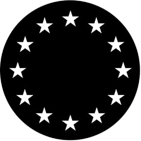 77438 European Stars - Rosco Standard Steel Gobo