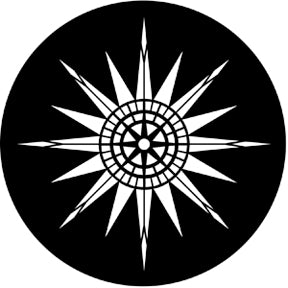 77439 Compass Rose - Rosco Standard Steel Gobo