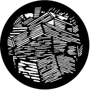 77441 Saigon Roofs 2 - Rosco Standard Steel Gobo