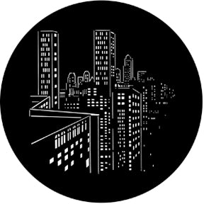 77443 Skyscrapers - Rosco Standard Steel Gobo