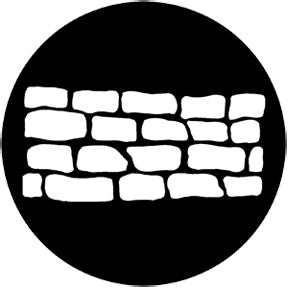 77519 Stone wall - Rosco Standard Steel Gobo