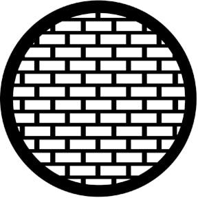 77527 Bricks - Rosco Standard Steel Gobo