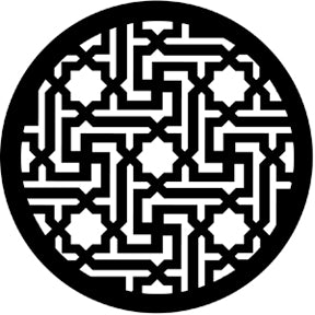 77528 Eastern Lattice - Rosco Standard Steel Gobo
