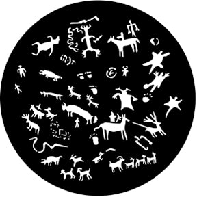 77560 Cave Painting - Rosco Standard Steel Gobo