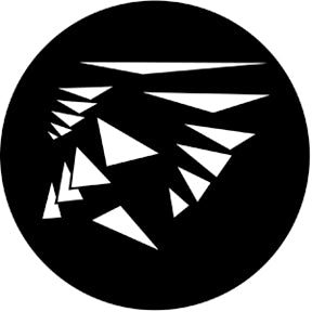 77567 Flying Shapes 3 - Rosco Standard Steel Gobo