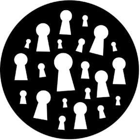 77581 Keyholes - Rosco Standard Steel Gobo