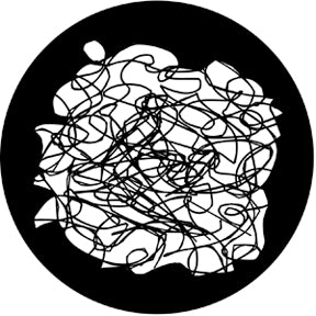 77591 Scribble 2 - Rosco Standard Steel Gobo