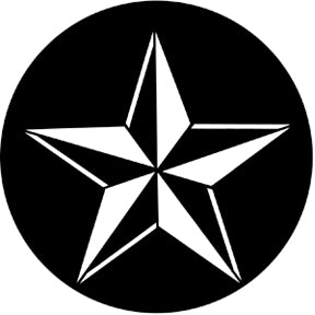 77598 3d Star - Rosco Standard Steel Gobo