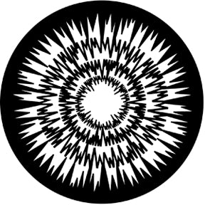 77616 Jagged Circles - Rosco Standard Steel Gobo