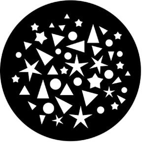 77636 Shapes Breakup 1 - Rosco Standard Steel Gobo