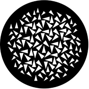 77642 Triangles (small) - Rosco Standard Steel Gobo