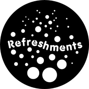77696 Refreshments  Rosco Stainless Steel Gobo