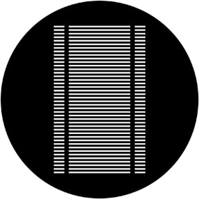 77702 Venetian Blind - Rosco Standard Steel Gobo