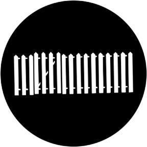 77715 Fence with Gate - Rosco Standard Steel Gobo