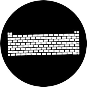 77719 Brick Wall - Rosco Standard Steel Gobo