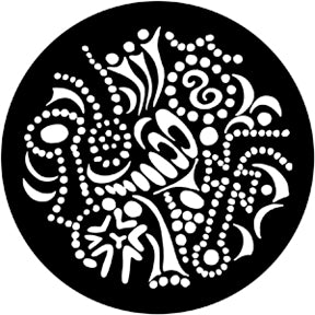 77791 Runyon Squiggles - Rosco Standard Steel Gobo