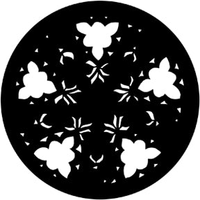 77885 Gothic Rose (Blue) - Rosco Standard Steel Gobo