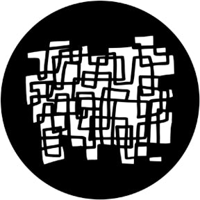 77910 Eccentric Squares - Rosco Standard Steel Gobo