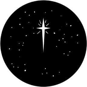 77941 Christmas Stars - Rosco Standard Steel Gobo