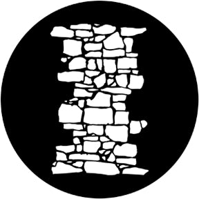 77950 Dry Stone Wall 1 - Rosco Standard Steel Gobo