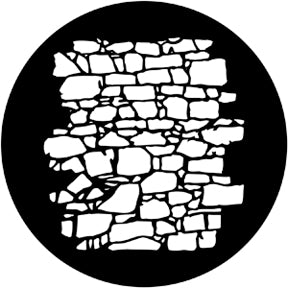 77951 Dry Stone Wall 2 - Rosco Standard Steel Gobo