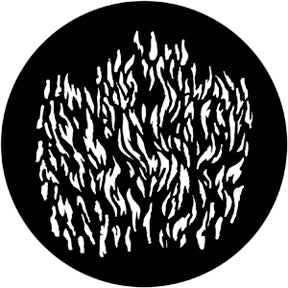 77960 Flames 4 - Rosco Standard Steel Gobo