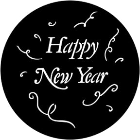 77982 Happy New Year - Rosco Standard Steel Gobo