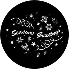 77983 Season's Greetings - Rosco Standard Steel Gobo