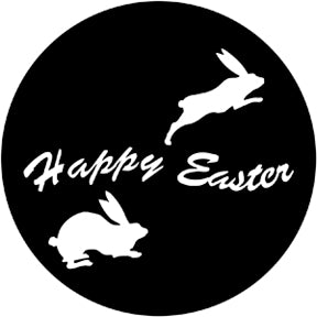 78017 Happy Easter - Rosco Standard Steel Gobo