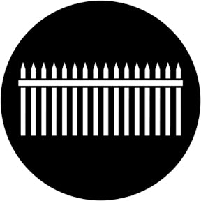 78033 Picket Fence - Rosco Standard Steel Gobo