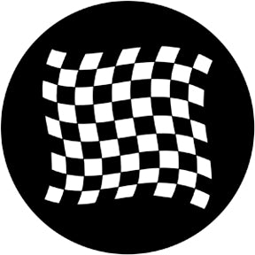 78050 Chequered Flag 1 - Rosco Standard Steel Gobo