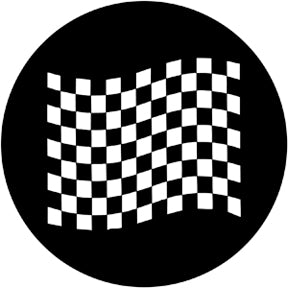 78051 Chequered Flag 2 - Rosco Standard Steel Gobo