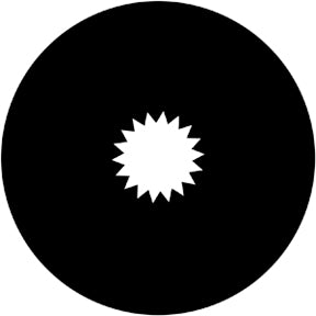 78070 Starburst  Rosco Stainless Steel Gobo