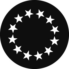 G783 Circle of Large Stars - Rosco Standard Steel Gobo