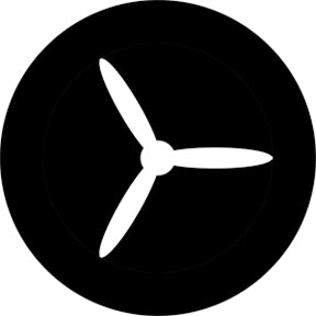 78409 Propeller 3 Inverted  Rosco Stainless Steel Gobo