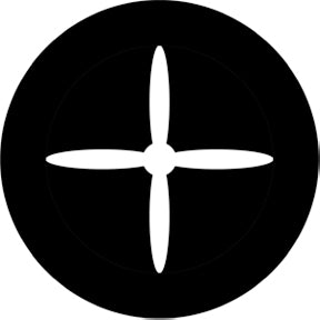 78410 Propeller 4 Inverted  Rosco Stainless Steel Gobo