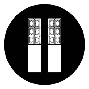 78495 Decorative Panes  Rosco Stainless Steel Gobo