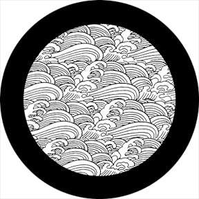 78535 Kabuki Waves - Rosco Standard Steel Gobo